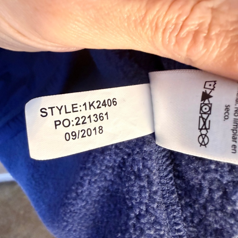 Vineyard Vines Seaward Quilted and Fleece Half Zip Navy Blue Medium - Picture 6 of 9